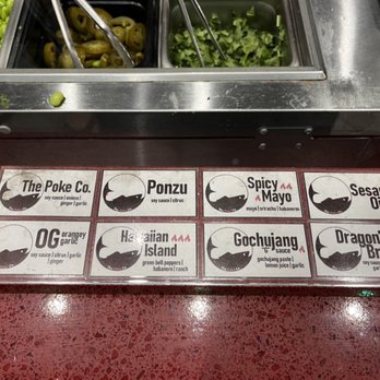 The Poke Co - sauce choices - Poke Near Me - Rowland Heights, California The Poke Co - sauce choices - Poke Near Me - Rowland Heights, California