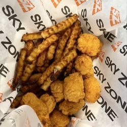 Sky Zone Trampoline Park - Burnt food