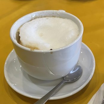 Yellow Vase - Cappuccino that was MEH - Mediterranean Near Me - Rolling Hills Estates, California