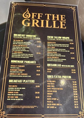 Menu photo 2 Off The Grille Miami, FL