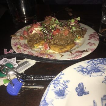 FINKA Table & Tap - Tostones topped with vaca frita. - Asian Fusion Near Me - Miami, Florida