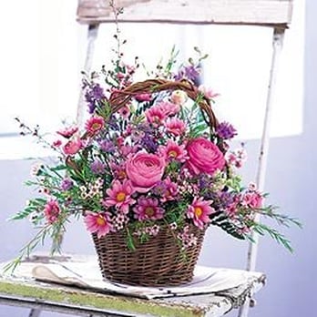 The Flower Man - Wildflower look basket - Florists Near Me - Olathe, Kansas