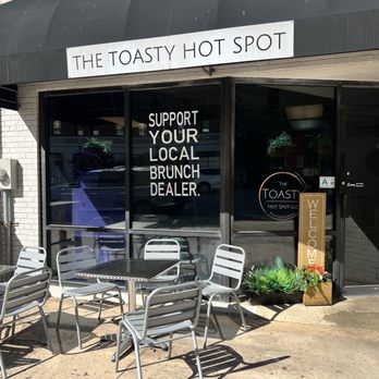 The Toasty Hot Spot - a table and chairs outside - Breakfast & Brunch Near Me - Columbia, South Carolina The Toasty Hot Spot - a table and chairs outside - Breakfast & Brunch Near Me - Columbia, South Carolina