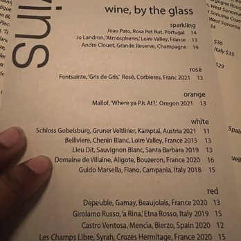 Bar a Vins - Glass list - Wine Bars Near Me - Charlotte, North Carolina
