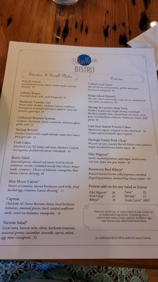 Menu photo 3 Blue Moon Bistro Beaufort, NC Menu photo 3 Blue Moon Bistro Beaufort, NC