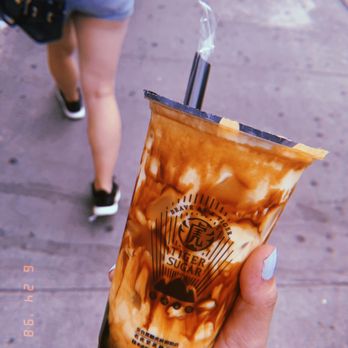 Tiger Sugar - Brown Sugar Milk & Cream Mousse - Bubble Tea Near Me - Flushing, New York