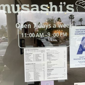 Musashi’s - Sushi Bars Near Me - Corona, California