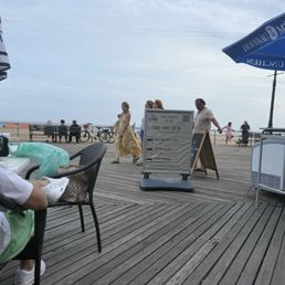 Azure - The view from the table over Brighton Beach - outside - Modern European Near Me - Brooklyn, New York