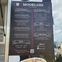 Mooriah's - Menu