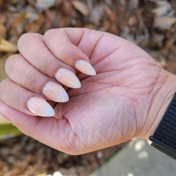 Redondo 7 Nails - Ombre pink/white almond nails. - Nail Salons Near Me - Long Beach, California Redondo 7 Nails - Ombre pink/white almond nails. - Nail Salons Near Me - Long Beach, California