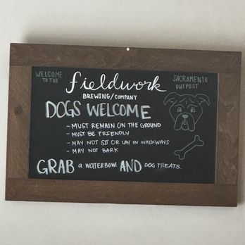 Fieldwork Brewing Company - Dogs welcome!! - Breweries Near Me - Sacramento, California