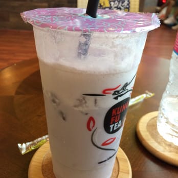 Kung Fu Tea - Taro milk green tea-no boba - Coffee & Tea Near Me - Pearland, Texas