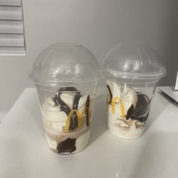McDonald's - Two chocolate sundae?? I don't think so  Hot Fudge Sundae