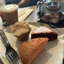 Banana Nut Muffin, Strawberry Cake & Red Velvet Cake Banana Nut Muffin, Strawberry Cake & Red Velvet Cake