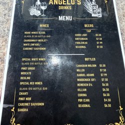 Angelo's Pizza & Grill - Drink Menu