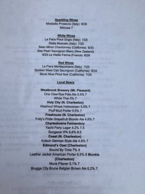 Menu photo 1 Locklear's on Little Oak Charleston, SC