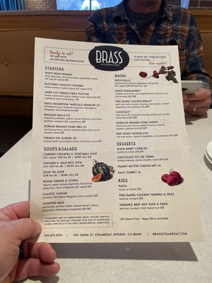 Menu photo 2 Brass Kitchen & Bar Steamboat Springs, CO