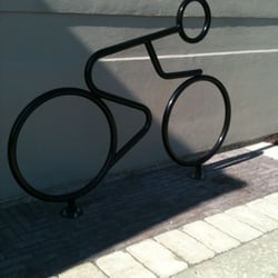 Cool bike rack.