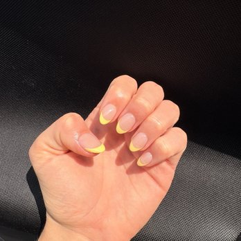 Suzie's Nail Salon - Acrylic with French tips! - Nail Salons Near Me - Houston, Texas