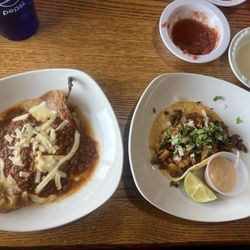 Figo’s Mexican Barn-Bourbon - Chile Relleno and el Pastor Taco