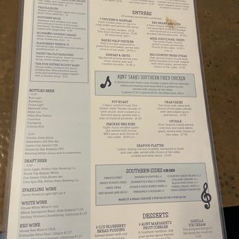 Five Sisters Blues Cafe - Menu - Southern Near Me - Pensacola, Florida
