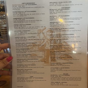 Prospector's Pizzeria & Alehouse - Beer menu - Pizza Near Me - Denali, Alaska Prospector's Pizzeria & Alehouse - Beer menu - Pizza Near Me - Denali, Alaska