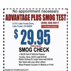 Advantage Plus Smog Test