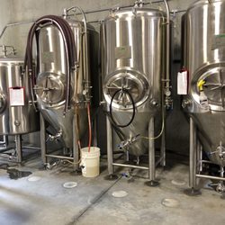 Edmonton Brewery Tours - The equipment at Bent Stick brewing.