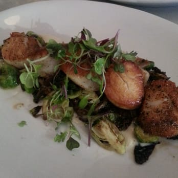 Neptune Oyster - AMAZING scallops w/ pear butter, duck confit and brussel sprouts - Seafood Near Me - Boston, Massachusetts Neptune Oyster - AMAZING scallops w/ pear butter, duck confit and brussel sprouts - Seafood Near Me - Boston, Massachusetts