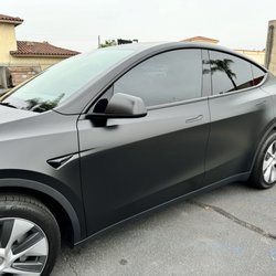 Satin black wrap