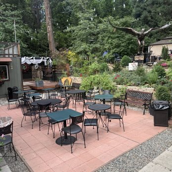 Kuffel Canyon Coffee - Outdoor seating area - Coffee & Tea Near Me - Skyforest, California Kuffel Canyon Coffee - Outdoor seating area - Coffee & Tea Near Me - Skyforest, California