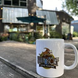 The Giddy Goat Coffee Roasters - Coffee on patio