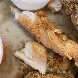 Hooters - Undercooked chicken Tenders and Breaded Wings Combo