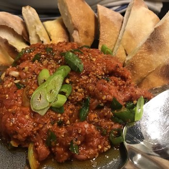 Mayrik - An amazing variation of beef tartar - Mediterranean Near Me - Toronto, Ontario Mayrik - An amazing variation of beef tartar - Mediterranean Near Me - Toronto, Ontario