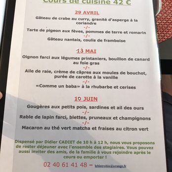 Bistrobio le Savary - Example of the menu. - Bistros Near Me - Saint-Nazaire, 44 Bistrobio le Savary - Example of the menu. - Bistros Near Me - Saint-Nazaire, 44