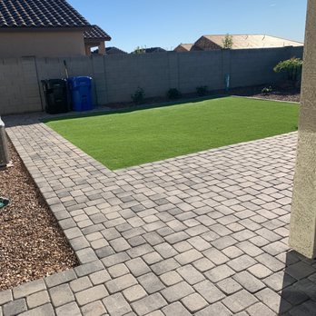 Ultrascapes - Area for trash receptacles and artificial turf - Landscaping Near Me - Phoenix, Arizona Ultrascapes - Area for trash receptacles and artificial turf - Landscaping Near Me - Phoenix, Arizona