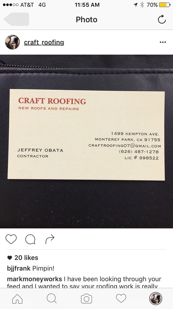 Slide of Craft Roofing