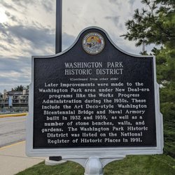 Washington Park Historic District - Washington Park Historic District Marker, Michigan City