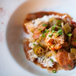 BG Private Chef - Shrimp gumbo from weekly meal prep.
