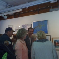 Old Town Triangle Center - Instructors, students, and patrons mingling at the opening reception