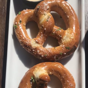 CharBar No 7 - Small order pub pretzels but they are as big as my hand - Seafood Near Me - Greensboro, North Carolina