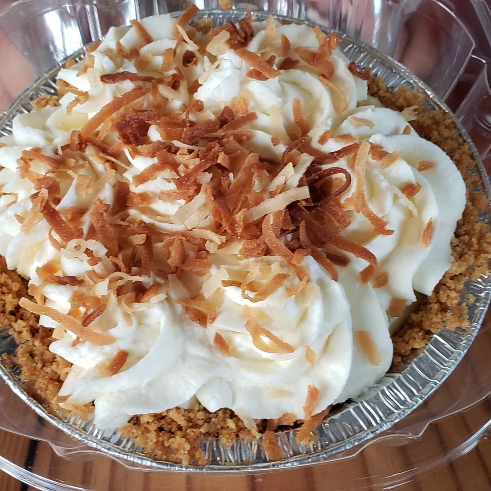 Miller's Smokehouse - Individual coconut cream pie - Barbeque Near Me - Belton, Texas