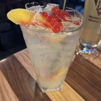 BJ's Restaurant & Brewhouse - Peach Boba Margarita - New American Near Me - Orlando, Florida