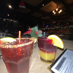 Hibiscus margarita and sangria