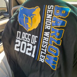 NW Signs & Apparel - Barlow Wrestling shirts created within several hours notice.