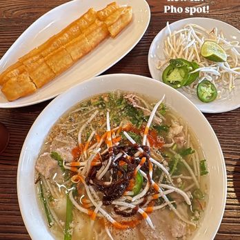 Pho Viet Huong - Phnom Penh noodle soup w/ side of Chinese doughnut stick. - Vietnamese Near Me - Philadelphia, Pennsylvania Pho Viet Huong - Phnom Penh noodle soup w/ side of Chinese doughnut stick. - Vietnamese Near Me - Philadelphia, Pennsylvania