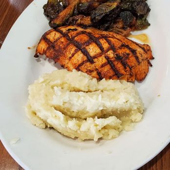 Fish City Grill - Garlic Caper Grilled Salmon - Seafood Near Me - Burleson, Texas Fish City Grill - Garlic Caper Grilled Salmon - Seafood Near Me - Burleson, Texas