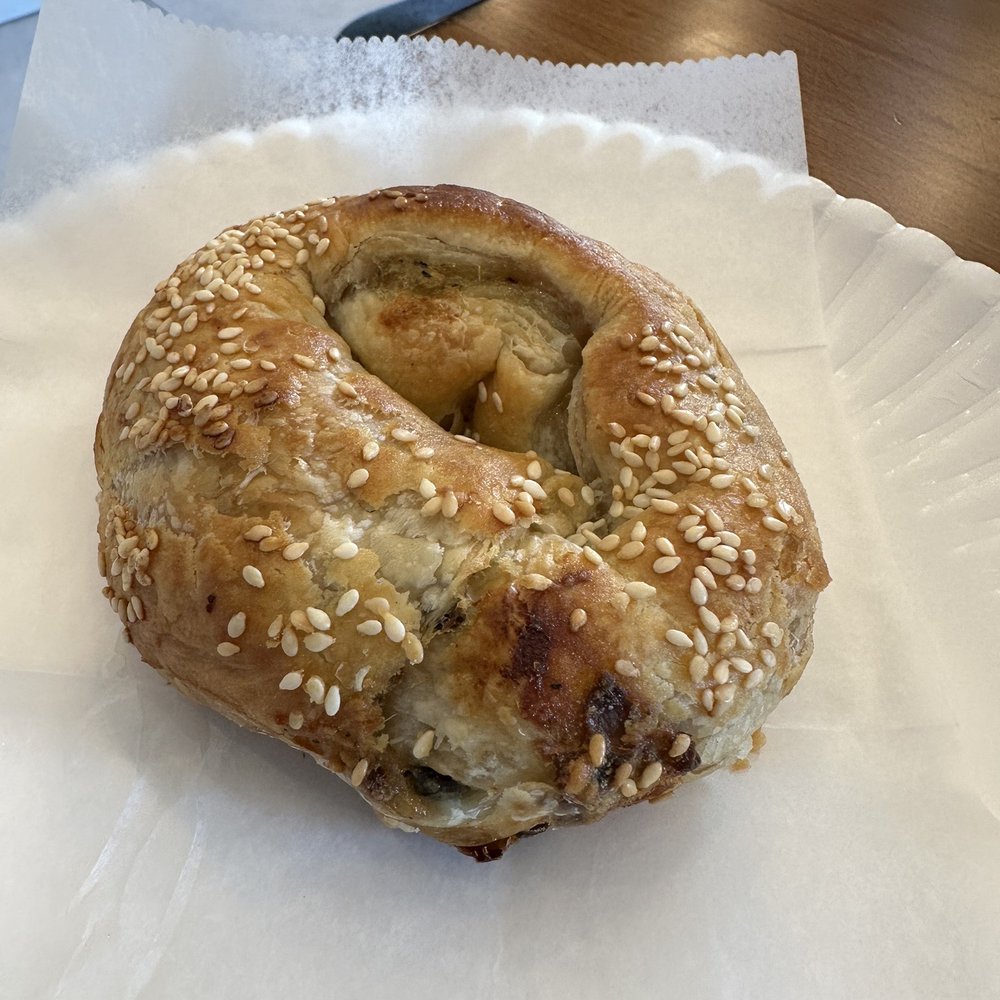 Cafe Bru - Potato and mushroom savory pastry. Yummy! - Coffee & Tea Near Me - Northfield, New Jersey