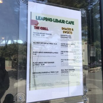 Leaping Lemur Cafe - The Grill and Snacks & Sweet menu - Pizza Near Me - San Francisco, California