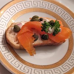 McNinch House Restaurant - Amuse bouche of smoked trout | | IG: asianadventuretime